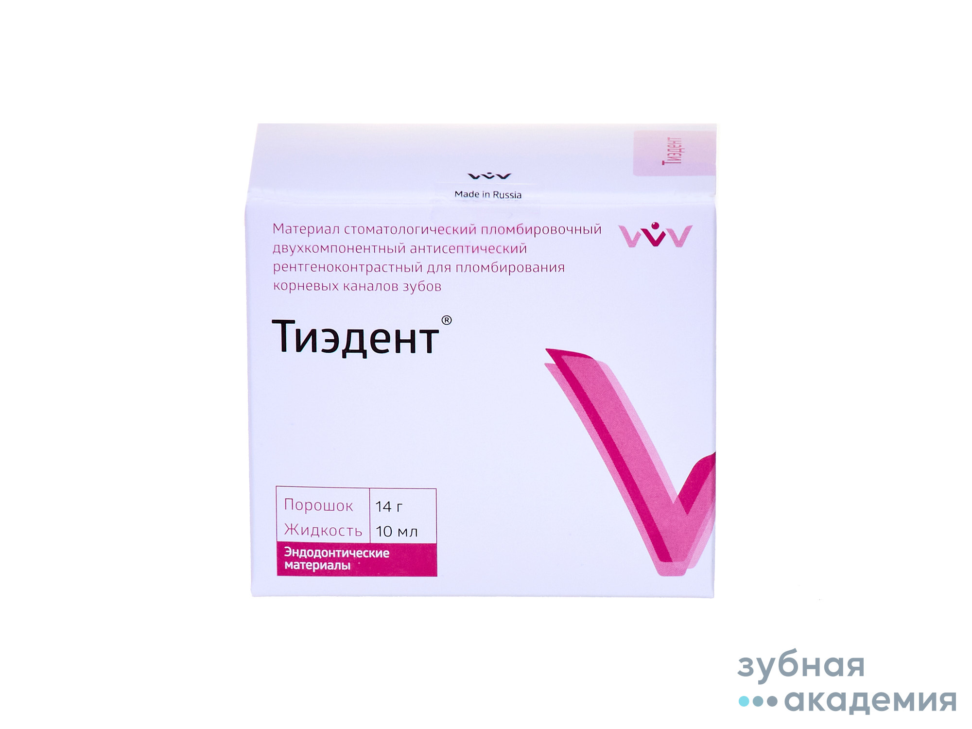 Тиэдент упаковка 14г+10 мл /ВладМиВа/ Россия